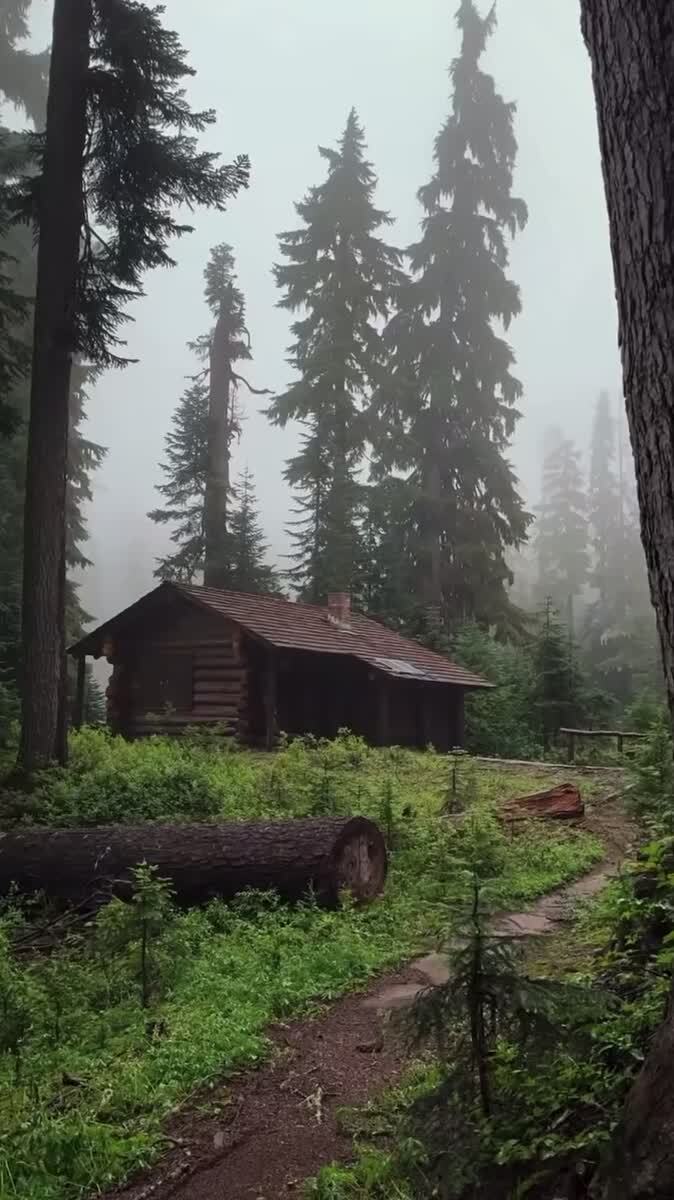 Хотел бы такой домик в лесу?