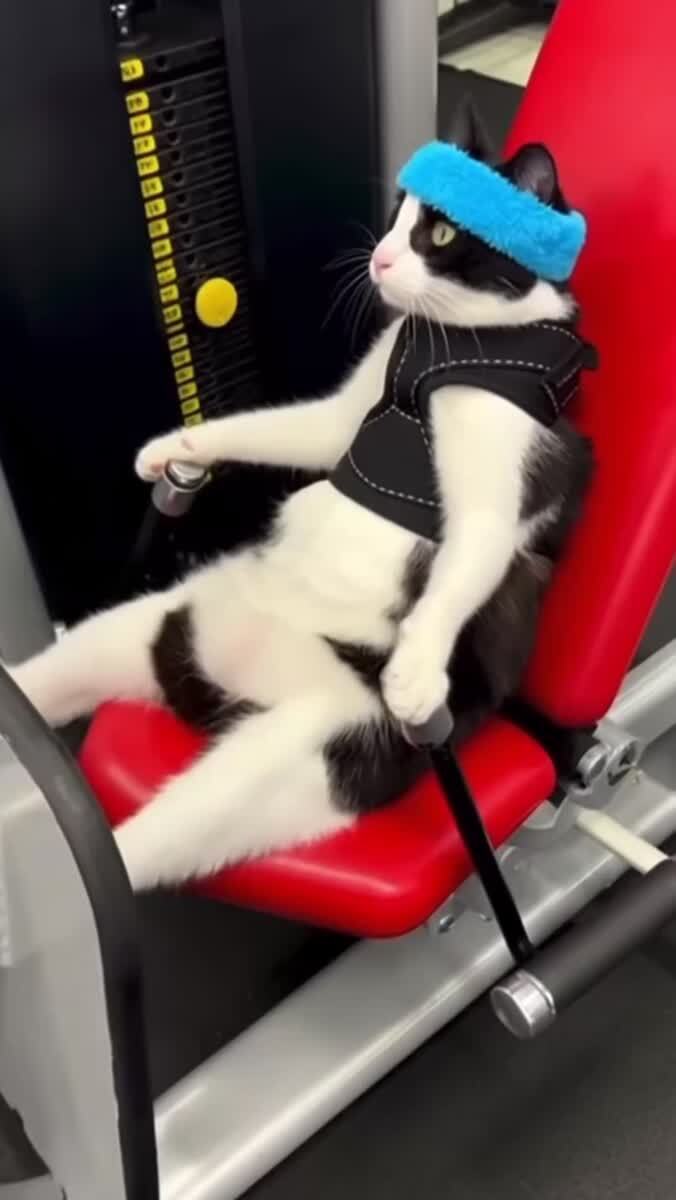 Котик в качалке